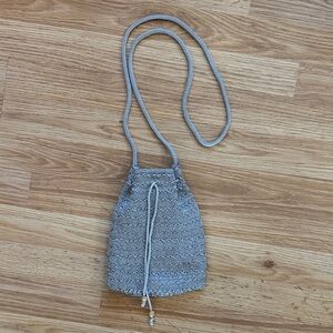 Cute Crochet Drawstring Crossbody Bag